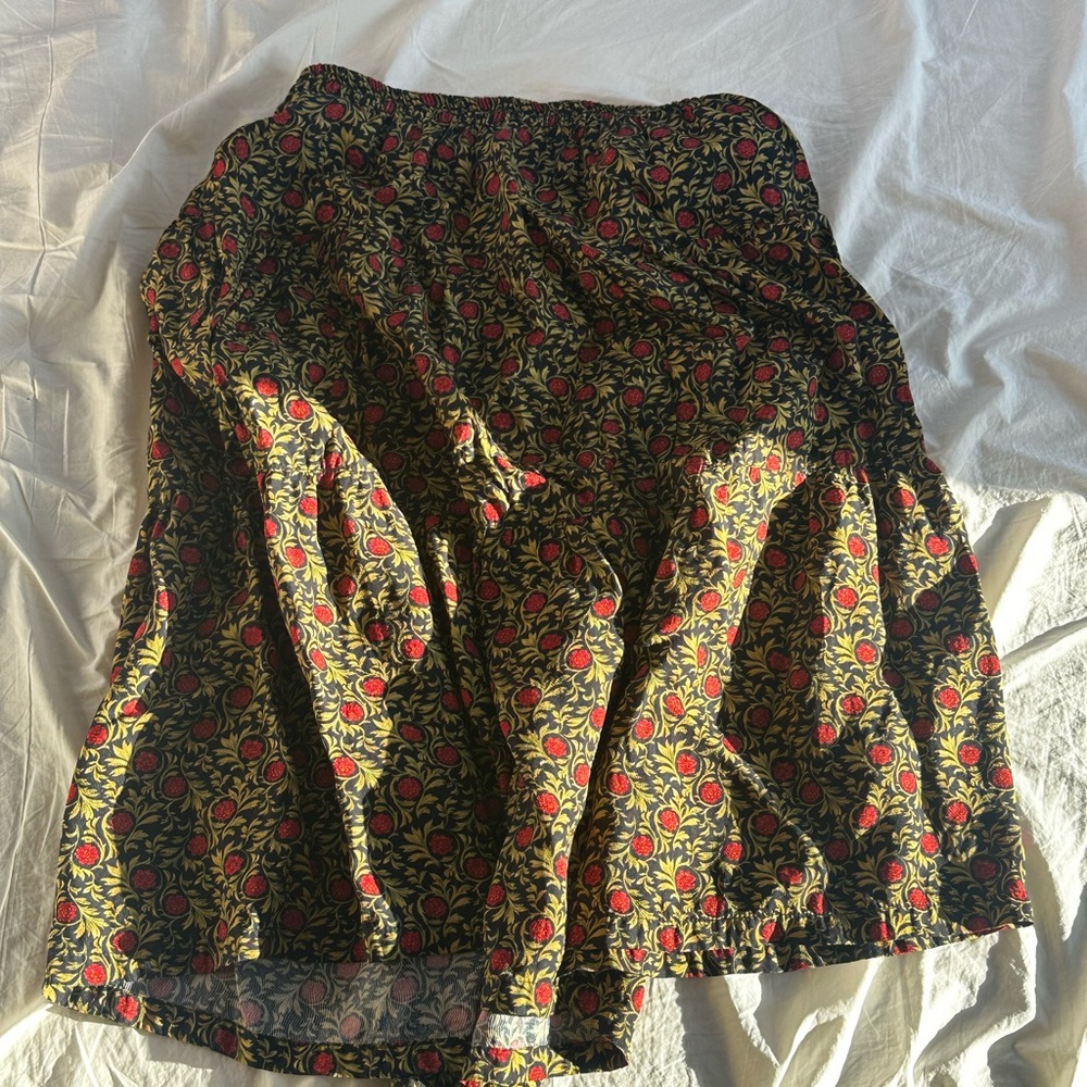 Floral midi skirt